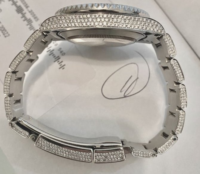 Rolex 116610LN pave diamonds fixing USED Submariner Steel - фото 3