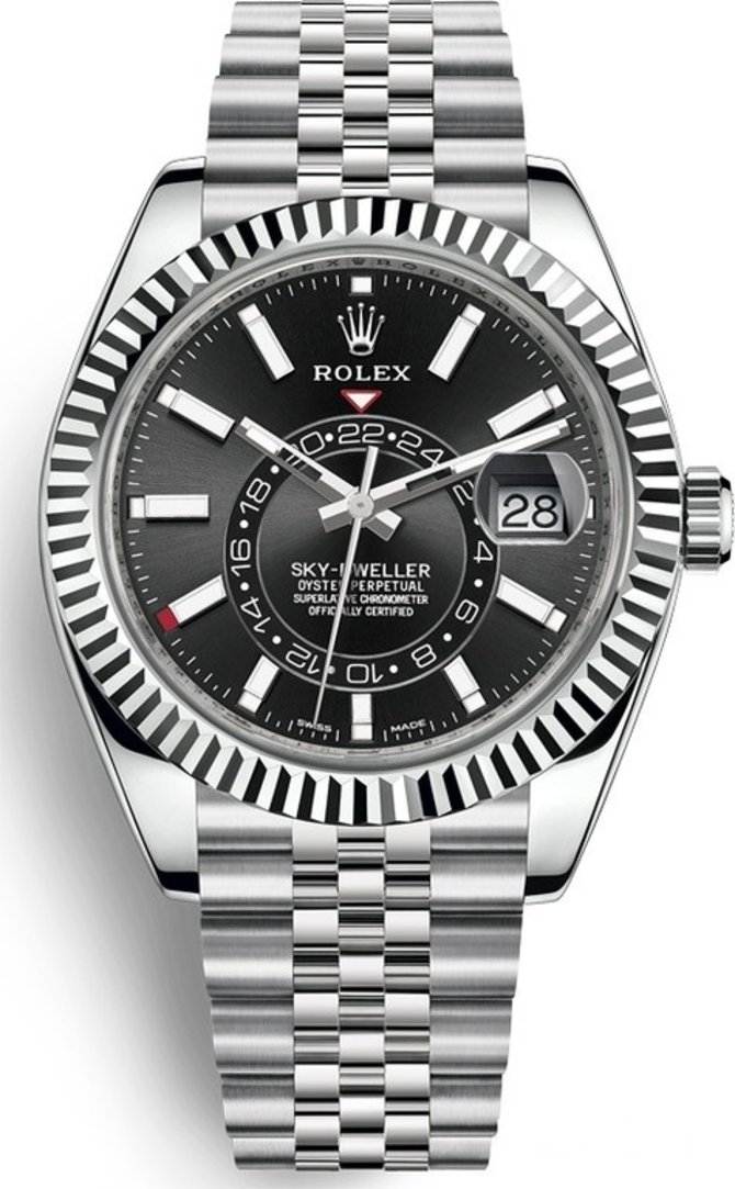 Rolex 326934-0006 Sky-Dweller 42 mm Steel and White Gold