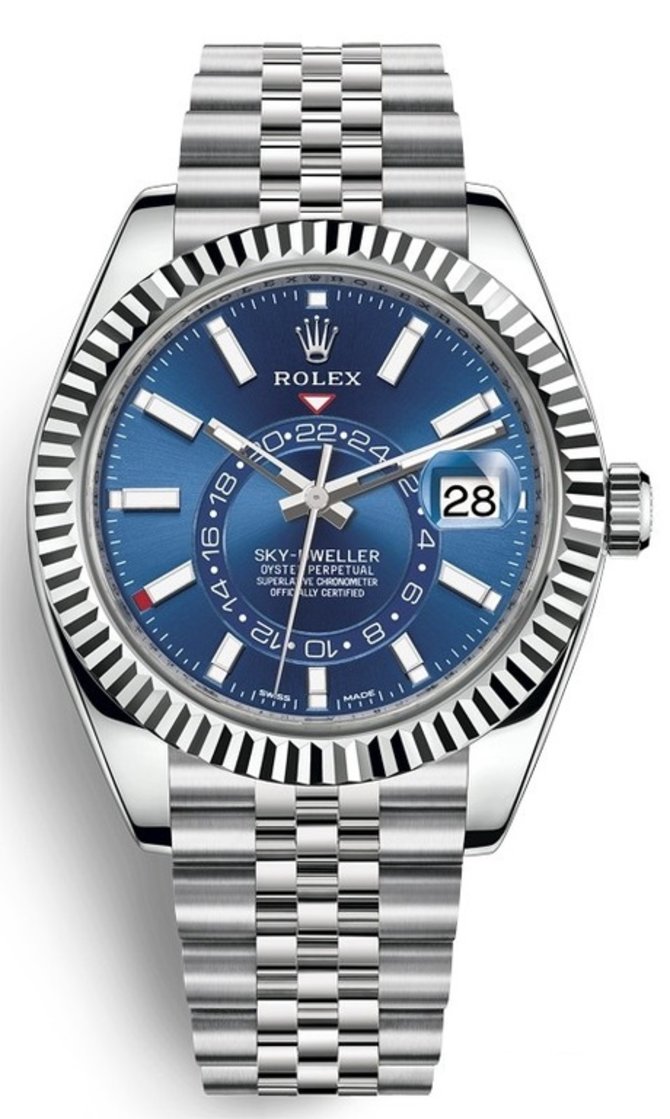 Rolex 326934-0004 Sky-Dweller 42 mm Steel and White Gold