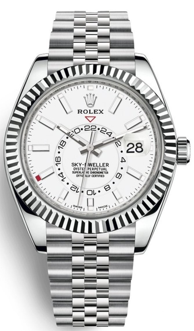 Rolex 326934-0002 Sky-Dweller 42 mm Steel and White Gold