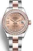 Rolex Datejust 279381rbr-0028 28 mm Steel and Everose Gold