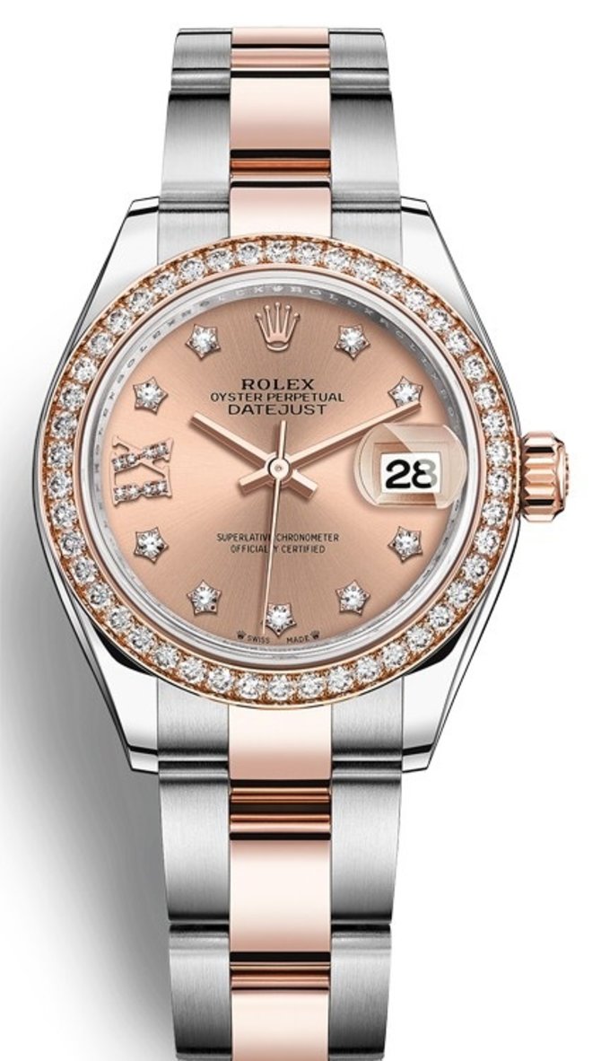 Rolex 279381rbr-0028 Datejust 28 mm Steel and Everose Gold