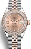 Rolex Datejust 279381rbr-0027 28 mm Steel and Everose Gold