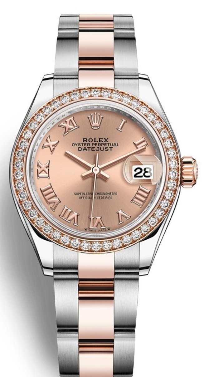 Rolex 279381rbr-0026 Datejust 28 mm Steel and Everose Gold
