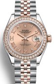 Rolex Datejust 279381rbr-0025 28 mm Steel and Everose Gold