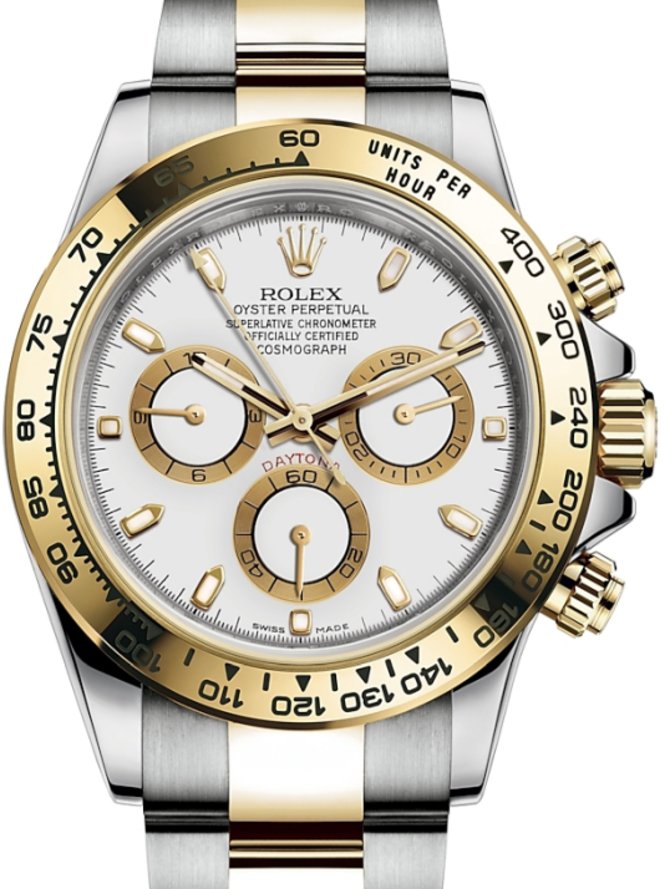 Rolex 116503 White Daytona Cosmograph Steel and yellow gold - фото 1