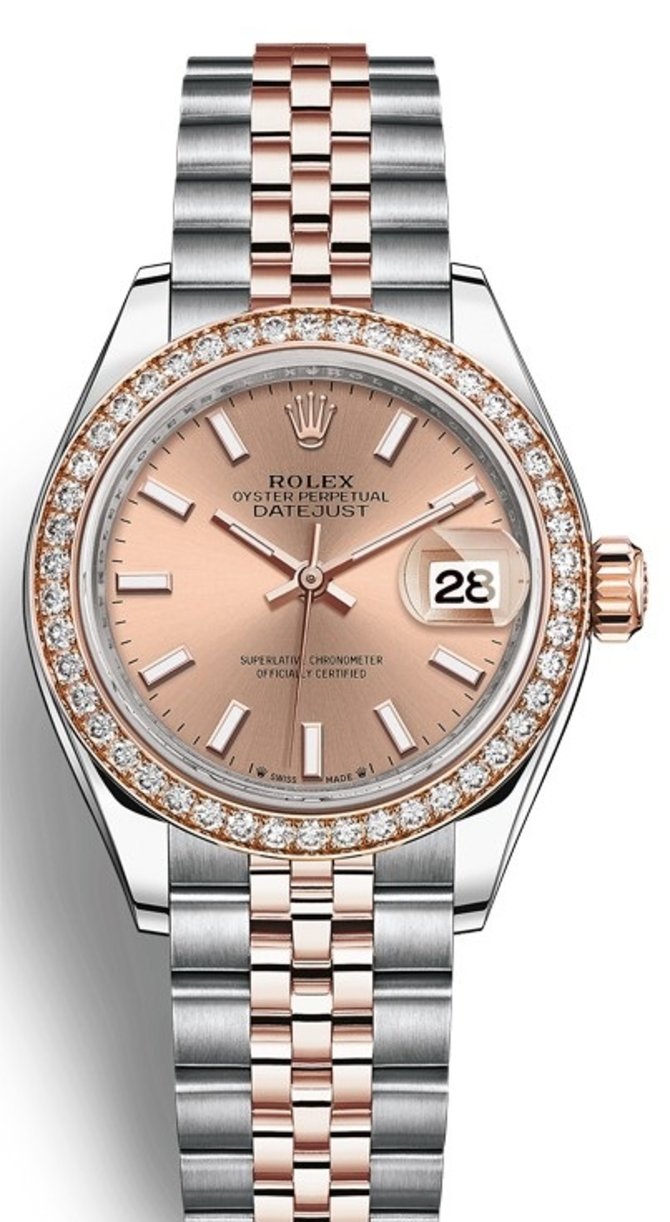 Rolex 279381rbr-0023 Datejust Ladies Steel and Everose Gold