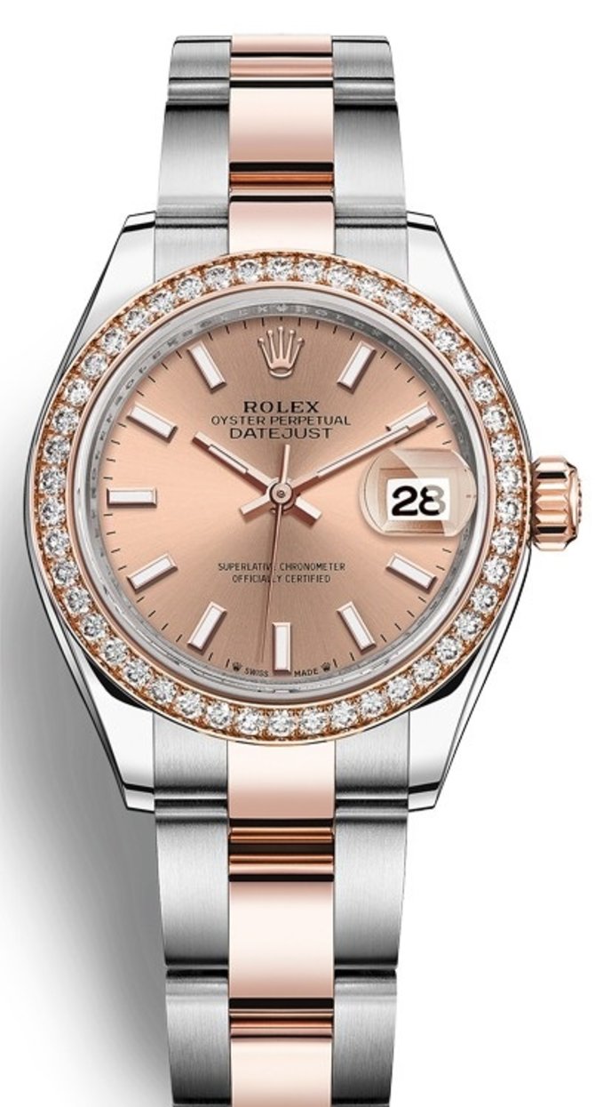 Rolex 279381rbr-0024 Datejust Ladies Steel and Everose Gold