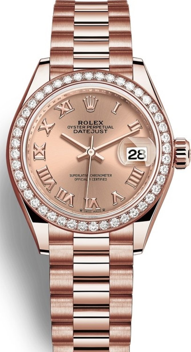 Rolex 279135rbr-0027 Datejust Ladies Everose Gold