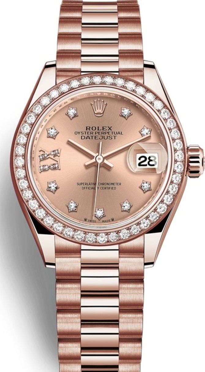 Rolex 279135rbr-0029 Datejust Ladies Everose Gold