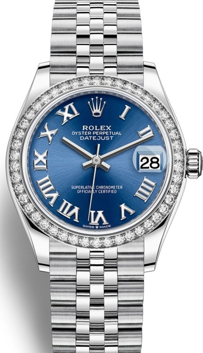 Rolex 278384rbr-0037 Datejust Ladies 31 mm Steel and White Gold