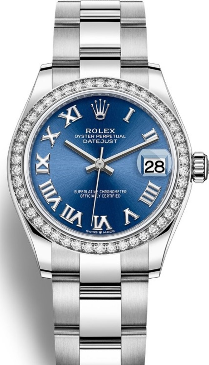 Rolex 278384rbr-0038 Datejust Ladies 31 mm Steel and White Gold 