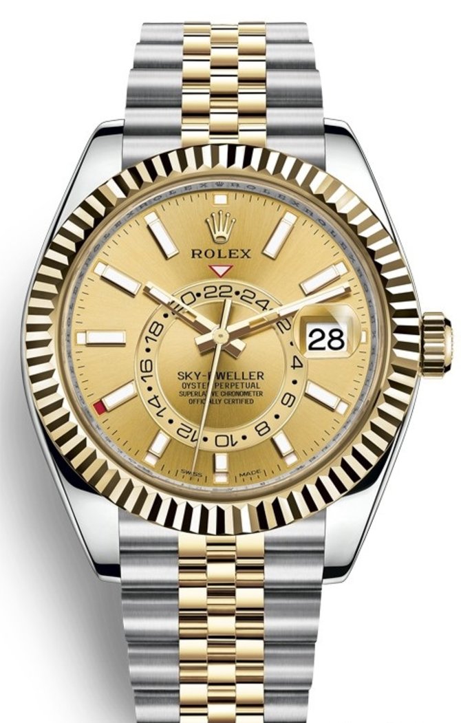 Rolex 326933-0004 Sky-Dweller 42 mm Steel and Yellow Gold