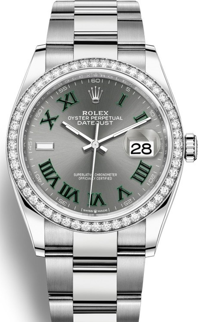Rolex 126284rbr-0038 Datejust Ladies Steel and White Gold