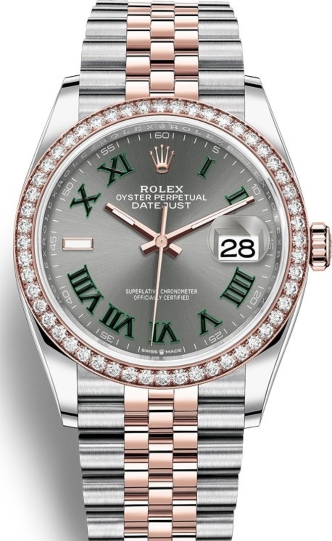 Rolex 126281rbr-0017 Datejust Ladies 36 mm Steel and Everose Gold