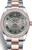 Rolex Datejust Ladies 126281rbr-0018 36 mm Steel and Everose Gold