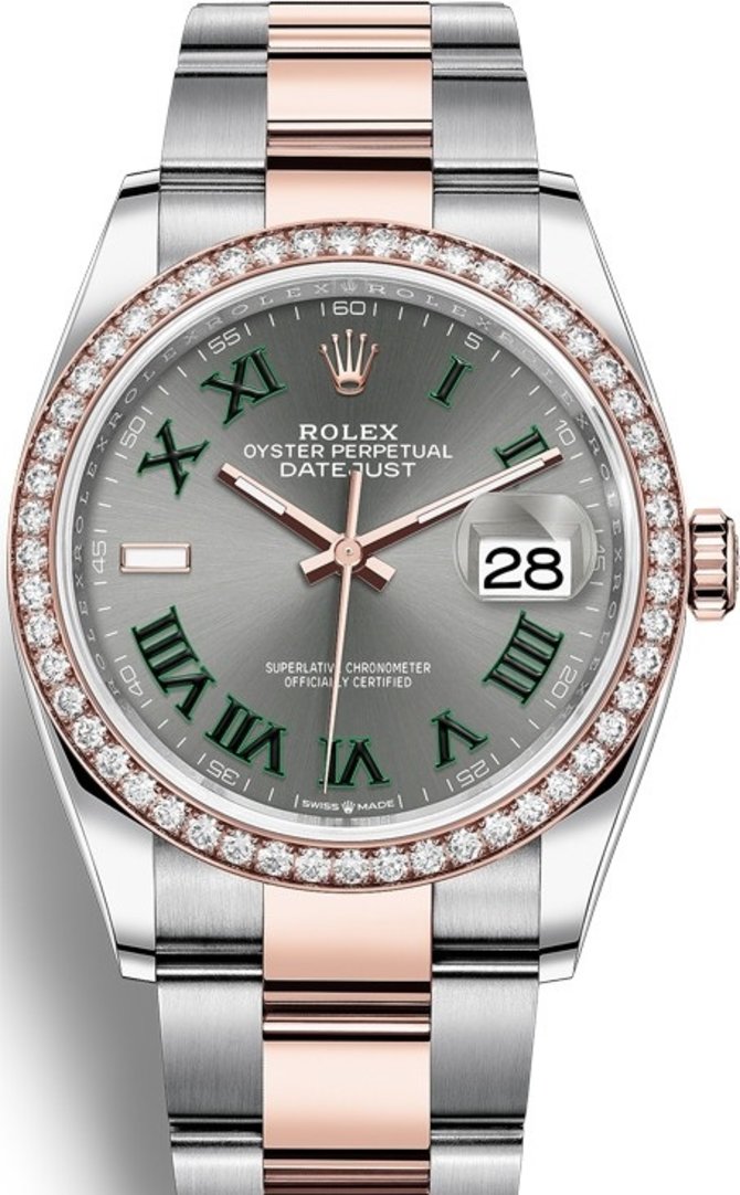 Rolex 126281rbr-0018 Datejust Ladies 36 mm Steel and Everose Gold
