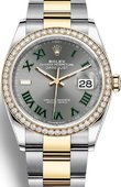 Rolex Datejust Ladies 126283rbr-0022 36 mm Steel and Yellow Gold