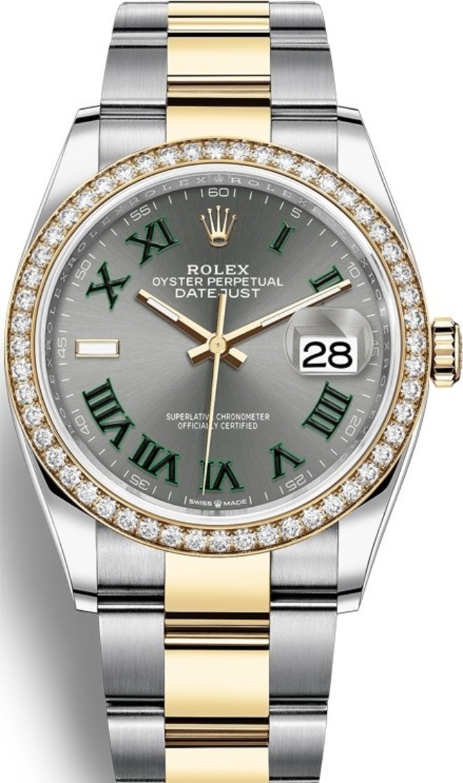 Rolex 126283rbr-0022 Datejust Ladies 36 mm Steel and Yellow Gold