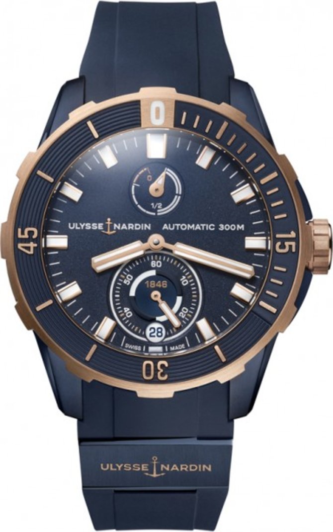 Ulysse Nardin 1185-170-3/BLUE Maxi Marine Diver Chronometer 44
