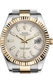 Rolex Datejust 116333 ivory Steel and Yellow Gold