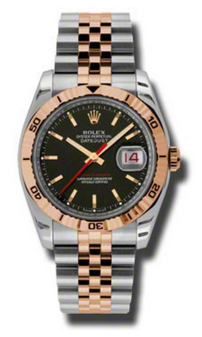 Rolex 116261 bksj Datejust Turn-O-Graph Steel and Everose Gold - фото 1