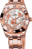 Rolex Datejust Ladies 81315 white MOP Special Edition Everose Gold