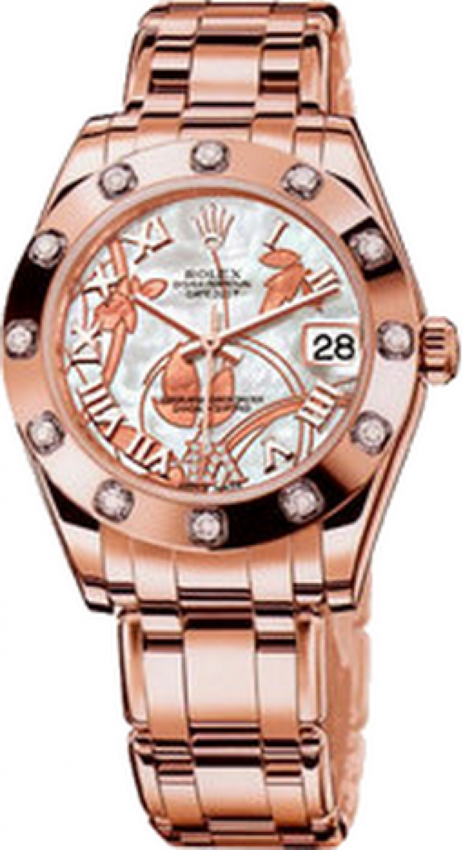 Rolex 81315 white MOP Datejust Ladies Special Edition Everose Gold - фото 1