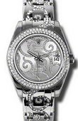 Rolex Datejust Ladies 81339 arabesque Special Edition White Gold