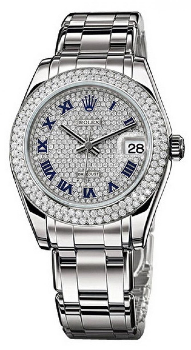 Rolex 81339 diamond-paved Datejust Ladies Special Edition White Gold - фото 1