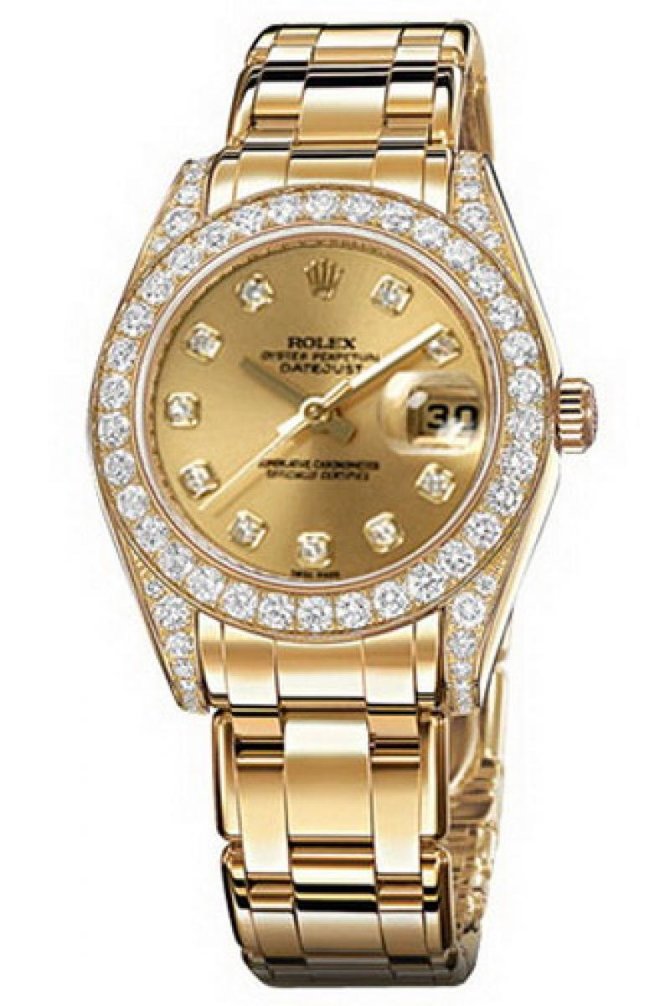 Rolex 81298 champagne diamonds Datejust Ladies Special Edition Yellow Gold - фото 1