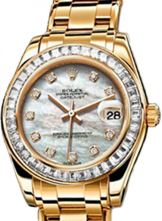 Rolex 81308 bril white mop d Datejust Ladies Special Edition Yellow Gold - фото 1