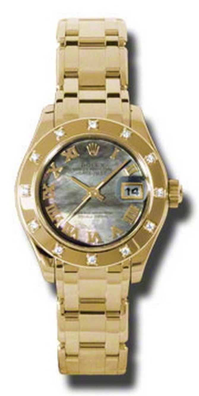Rolex 80318 dkmr Datejust Ladies Pearlmaster  Yellow Gold - фото 1