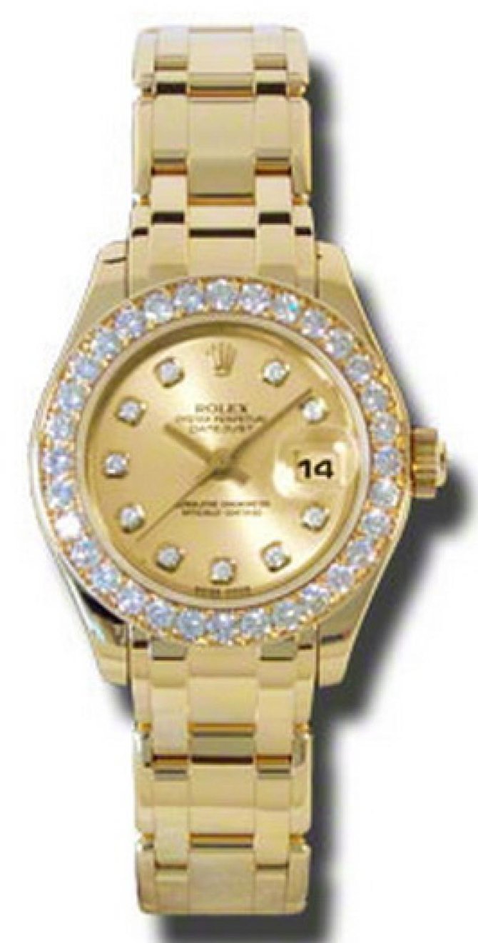 Rolex 80298 chd Datejust Ladies Pearlmaster Yellow Gold - фото 1