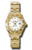 Rolex Datejust Ladies 80318 wd Pearlmaster Yellow Gold