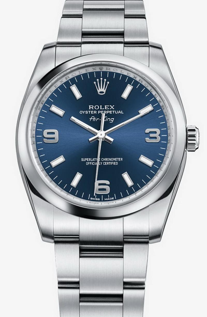 Air-King 34mm Steel (114200 Blue 