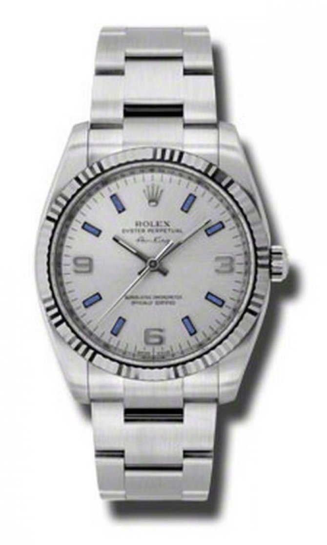 Rolex 114234 sblio Oyster Perpetual Air-King 34mm Steel and White Gold - фото 1