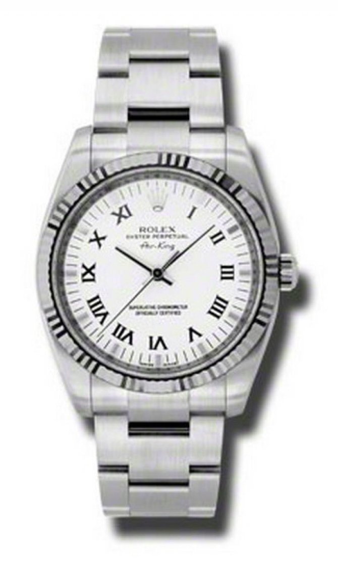 Rolex 114234 wro Oyster Perpetual Air-King 34mm Steel and White Gold - фото 1