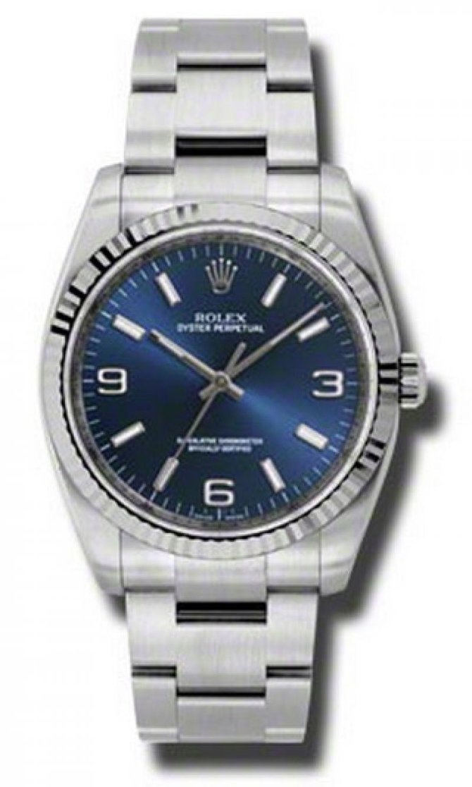 Rolex 116034 blaio Oyster Perpetual 36 mm Steel and White Gold - фото 1