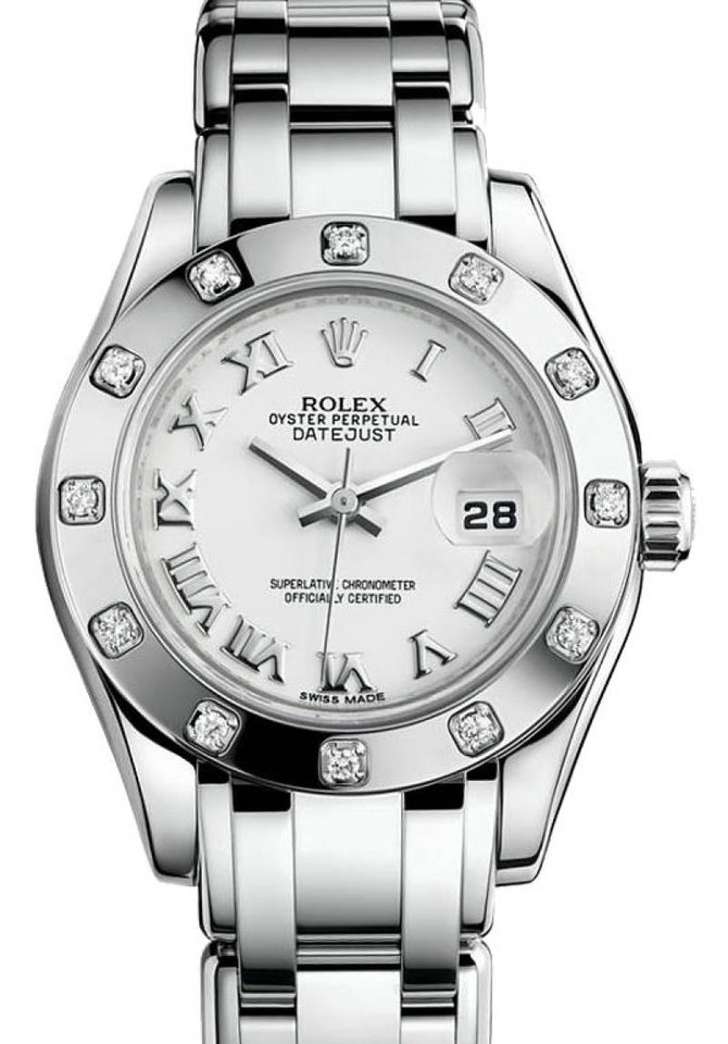 Rolex M80319-0040 Datejust Ladies Pearlmaster White Gold - фото 1