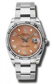 Rolex Oyster Perpetual 115234 pao Date Steel and White Gold