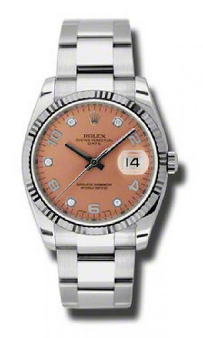 Rolex 115234 pdo Oyster Perpetual Date Steel and White Gold - фото 1