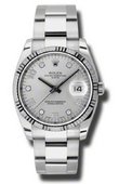 Rolex Oyster Perpetual 115234 sdo Date Steel and White Gold