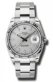 Rolex Oyster Perpetual 115234 sso Date Steel and White Gold