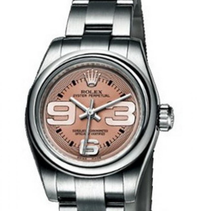 Rolex 176200 Pink Oyster Perpetual Lady  Steel - фото 1
