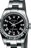 Rolex Oyster Perpetual 176234 Black D Lady Steel and White Gold
