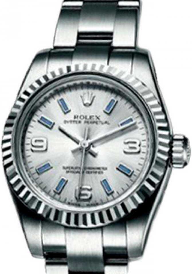 Rolex 176234 Silver Oyster Perpetual Lady Steel and White Gold - фото 1