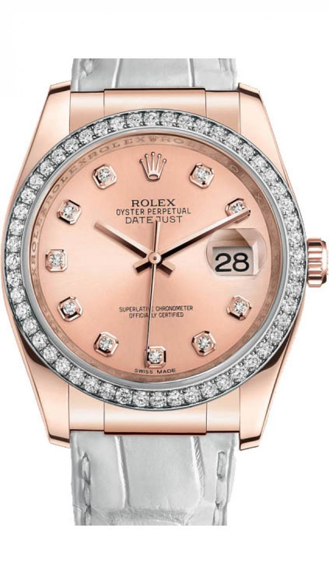 Rolex 116185 rose Datejust Ladies Pink Gold - Diamond Bezel - фото 1