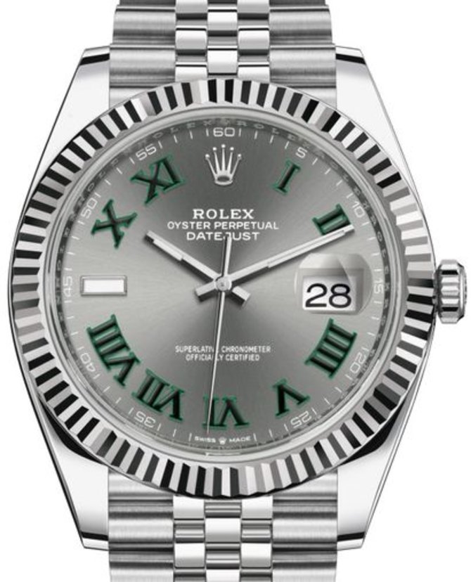Rolex 126334 Slate Datejust 41 White Rolesor Jubilee