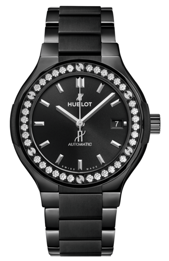 Hublot 568.CM.1470.CM.1204 Classic Fusion Black Magic Bracelet Diamonds